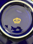 Set of 5 Royal Linoj Seckin Limoges Cobalt Blue 24K Gold Demitasse Cups Saucers