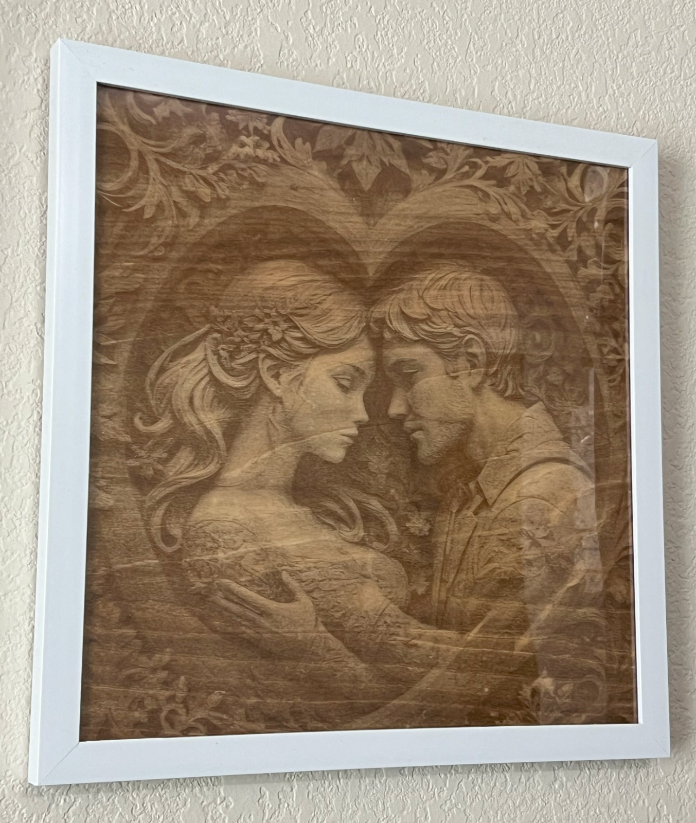 Beloved Laser Engraved Portrait of Man and Woman 11