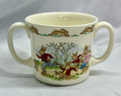 Vintage Royal Doulton Bunnykins Two-Handled Mug Roller Skating Bunnies 1936