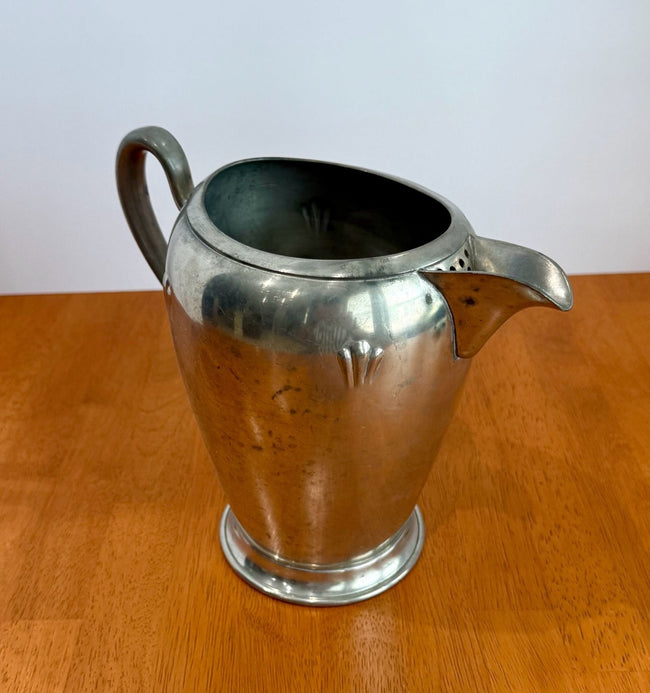 Vintage Royal Solid Pewter M.M. Co. Decorative Water Pitcher 7.5”