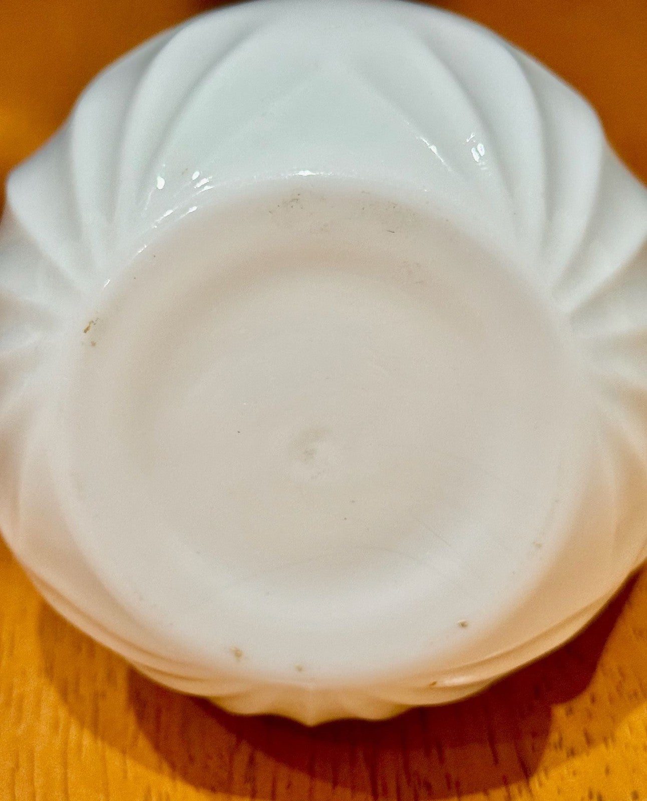 Vintage Milk Glass Floral Pattern Syrup Pitcher Hinged Metal Lid