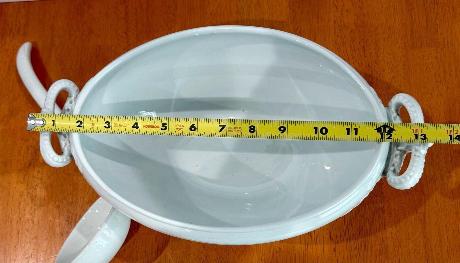 Vintage J. & G. Meakin Ironstone White Soup Tureen with Lid and Ladle
