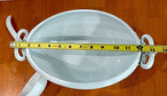 Vintage J. & G. Meakin Ironstone White Soup Tureen with Lid and Ladle