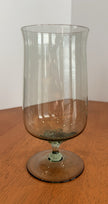 Vintage Set Of 8 Lenox Green Mist Iced Tea Goblets Expression Line Smoky Green