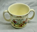 Vintage Royal Doulton Bunnykins Two-Handled Mug Roller Skating Bunnies 1936
