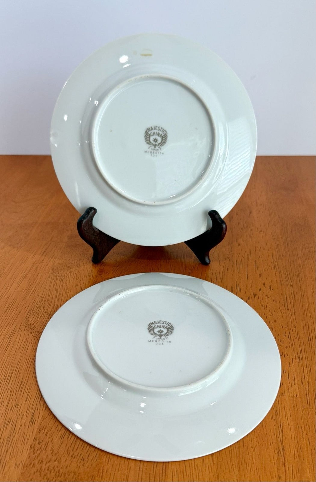 Vintage Set of 2 Majestic China Meredith 305 Bread and Butter Plates Japan Floral