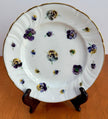Vintage Dresden RK Richard Klemm Pansy Floral Scalloped Porcelain Plate 6.5