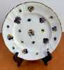Vintage Dresden RK Richard Klemm Pansy Floral Scalloped Porcelain Plate 6.5