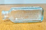 Antique Hires Household Extract Root Beer Glass Bottle Aqua