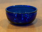 Vintage Cobalt Blue Glass Small Serving Bowl Condiment Dish