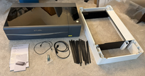 xTool P2 55W Desktop CO2 Laser Cutter with Honeycomb Base and Riser Unit