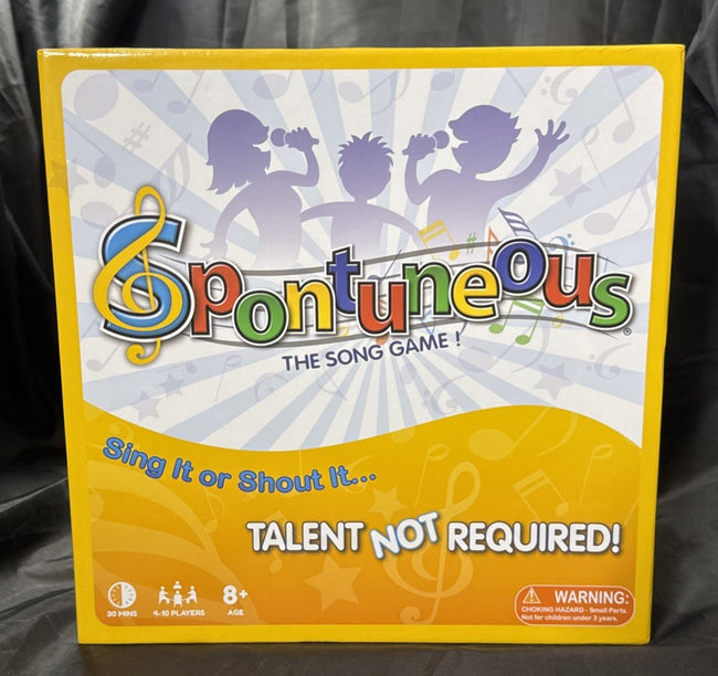 Spontuneous The Song Game - Yellow Box Talent NOT Required Age 8+ NIB