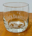 Vintage Set 2 Jack Daniel's Old No. 7 Brand Etched Logo Whiskey Rocks Glasses