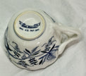 Vintage Blue Danube Tea Cup Translucent Porcelain Blue Onion Pattern Japan 1950s