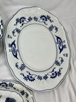 Vintage Blue Danube Oval Soup Tureen with Lid & Underplate Blue Onion Pattern