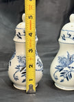 Vintage Blue Danube Floral Blue Onion Pattern Salt & Pepper Shaker Set Japan