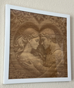 Beloved Laser Engraved Portrait of Man and Woman 11