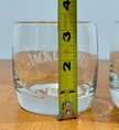 Vintage Set 2 Jack Daniel's Old No. 7 Brand Etched Logo Whiskey Rocks Glasses