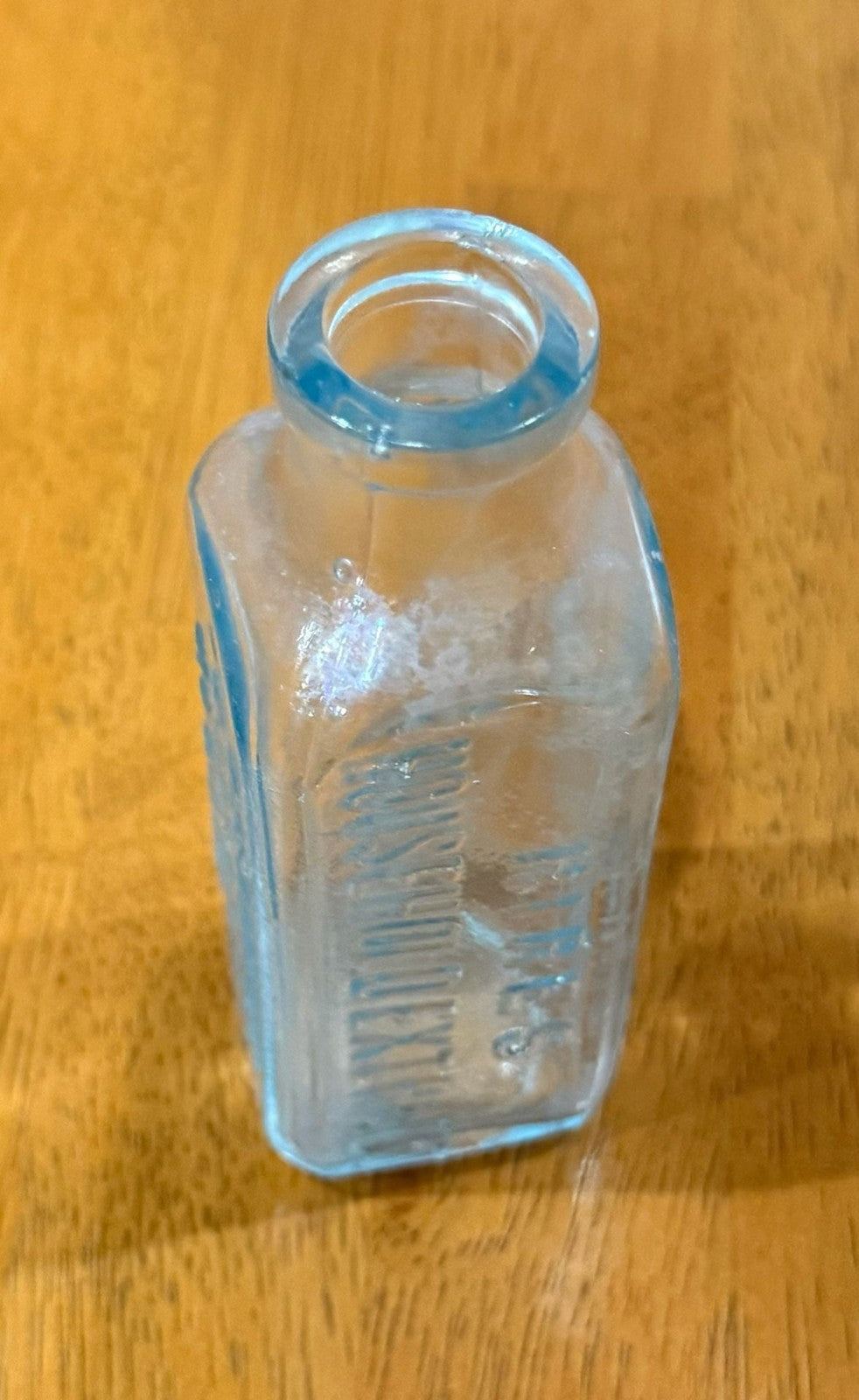 Antique Hires Household Extract Root Beer Glass Bottle Aqua