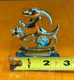 Mascot Crystal Delight Chrome Plated Capricorn Zodiac Figurine Austrian Crystal