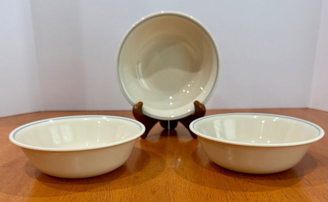 Vintage Corelle First of Spring Blue Lily Cereal Bowls Set of 3