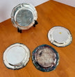 Set of 4 Vintage Wm. Rogers 988 Silverplate Scalloped Bread & Butter Plates