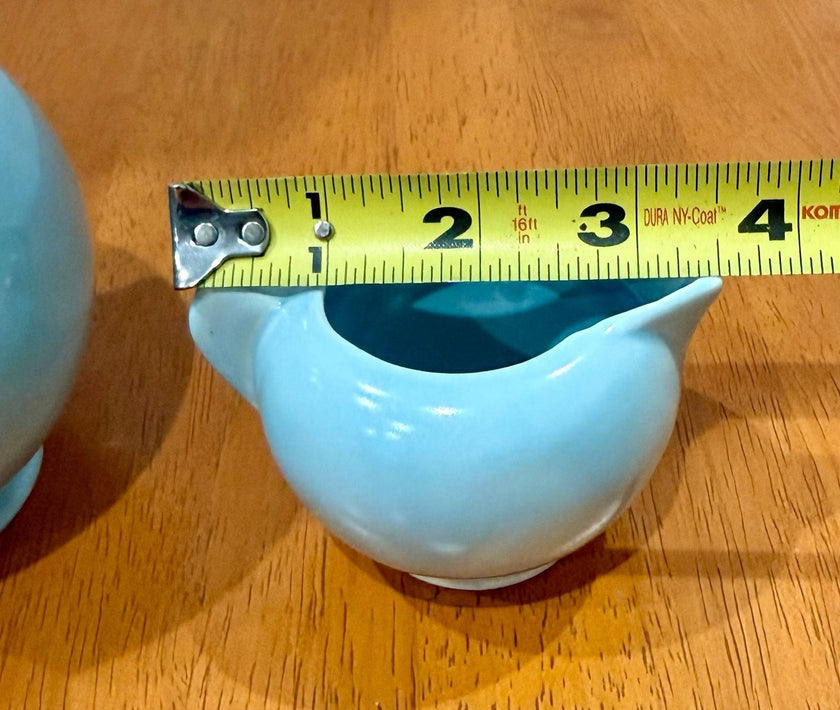 Vintage 1940s Dorette Saltzman Child's Tea Set Teapot Sugar Bowl Creamer