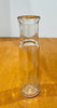 Antique Clear Glass Caper Bottle 6 Inch Cylindrical Jar