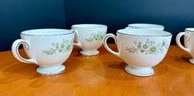 Vintage Wedgwood Westbury Leigh Shape Footed Tea Cups Set Of 9