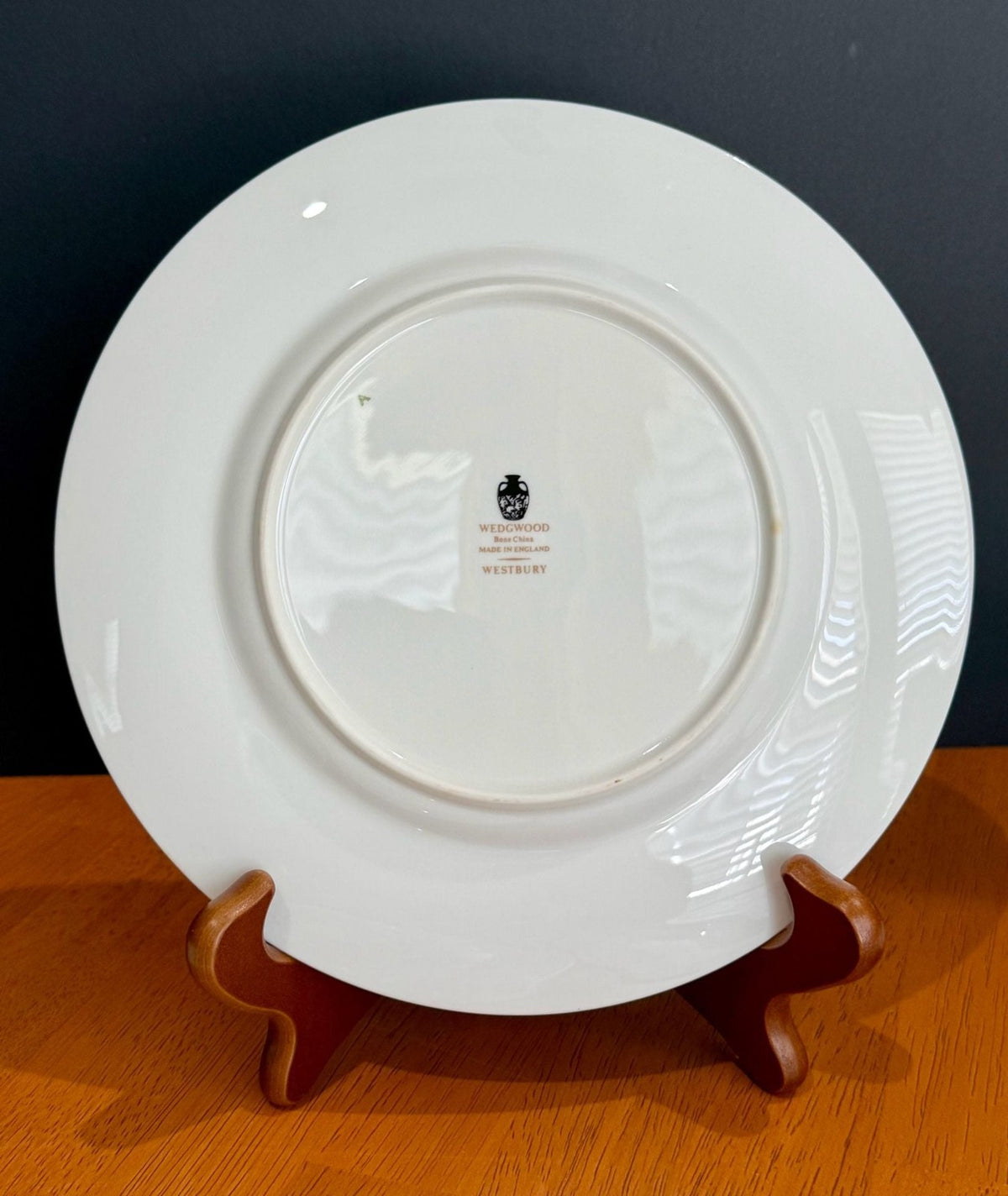 Vintage Wedgwood Westbury Salad Plate Set of 5 Green Floral Platinum 8”