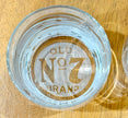 Vintage Set 2 Jack Daniel's Old No. 7 Brand Etched Logo Whiskey Rocks Glasses