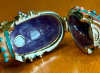 Vintage Monet Enameled Bejeweled Elephant Trinket Jewelry Box