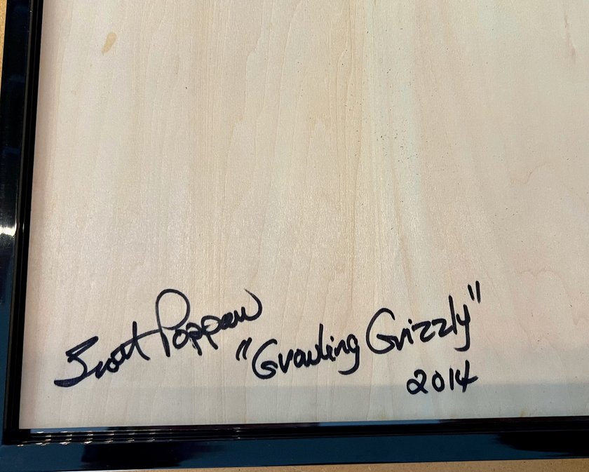 Growling Grizzly Bear 3D Laser Engraved Portrait  11