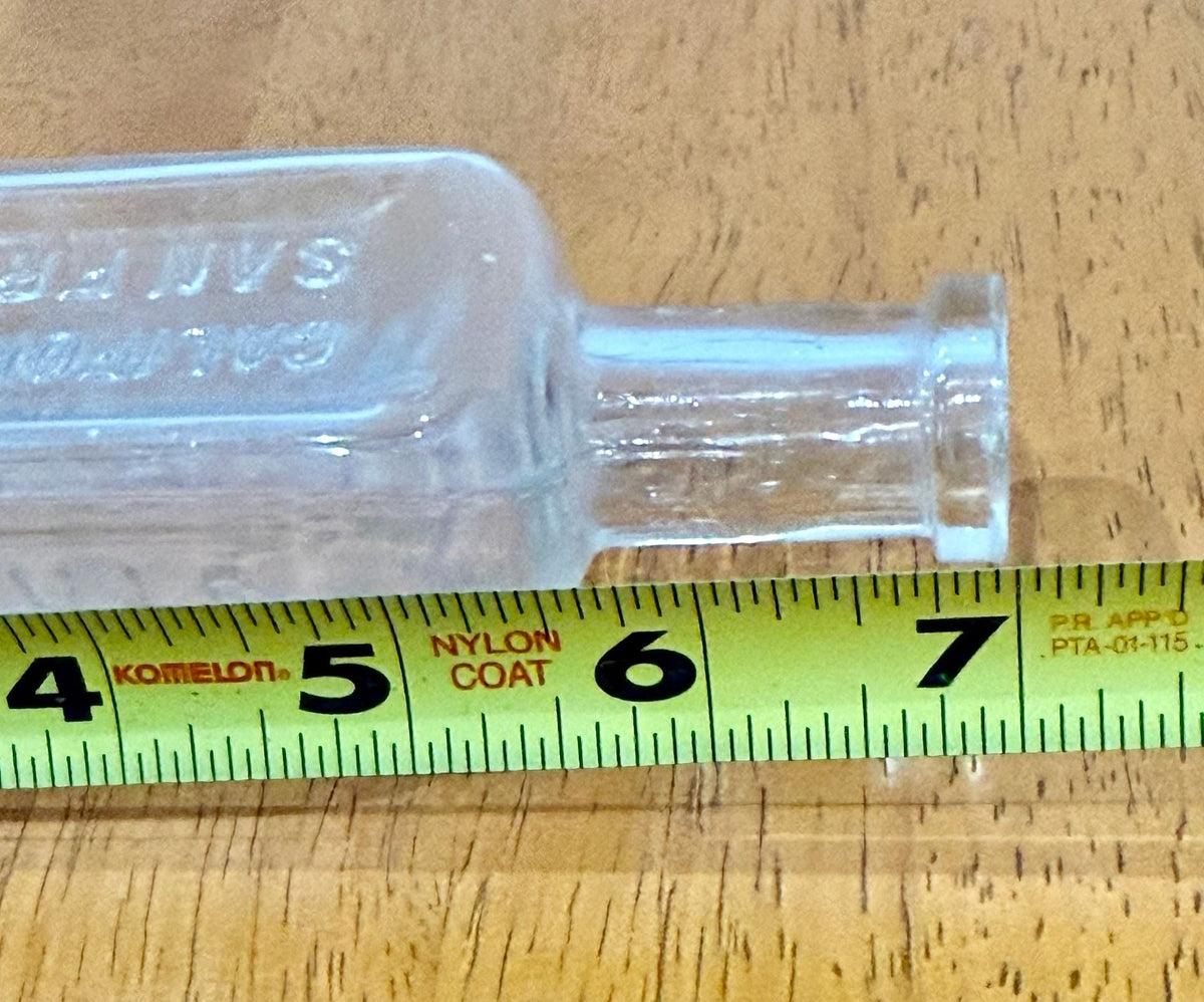 California Fig Syrup Co. Antique Glass Medicine Bottle Clear