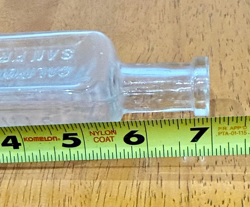 California Fig Syrup Co. Antique Glass Medicine Bottle Clear