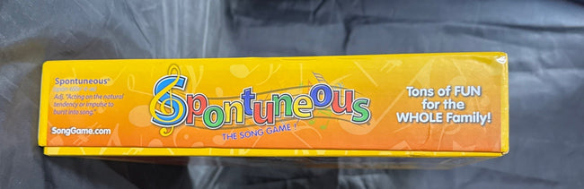 Spontuneous The Song Game - Yellow Box Talent NOT Required Age 8+ NIB