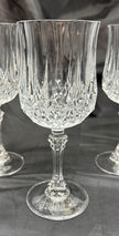 Vintage Set Of 6 Cristal D'Arques Durand Longchamp Crystal Wine Glasses 6.5