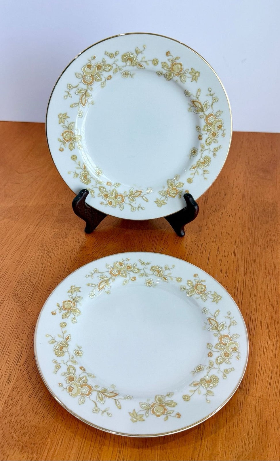 Vintage Set of 2 Majestic China Meredith 305 Bread and Butter Plates Japan Floral
