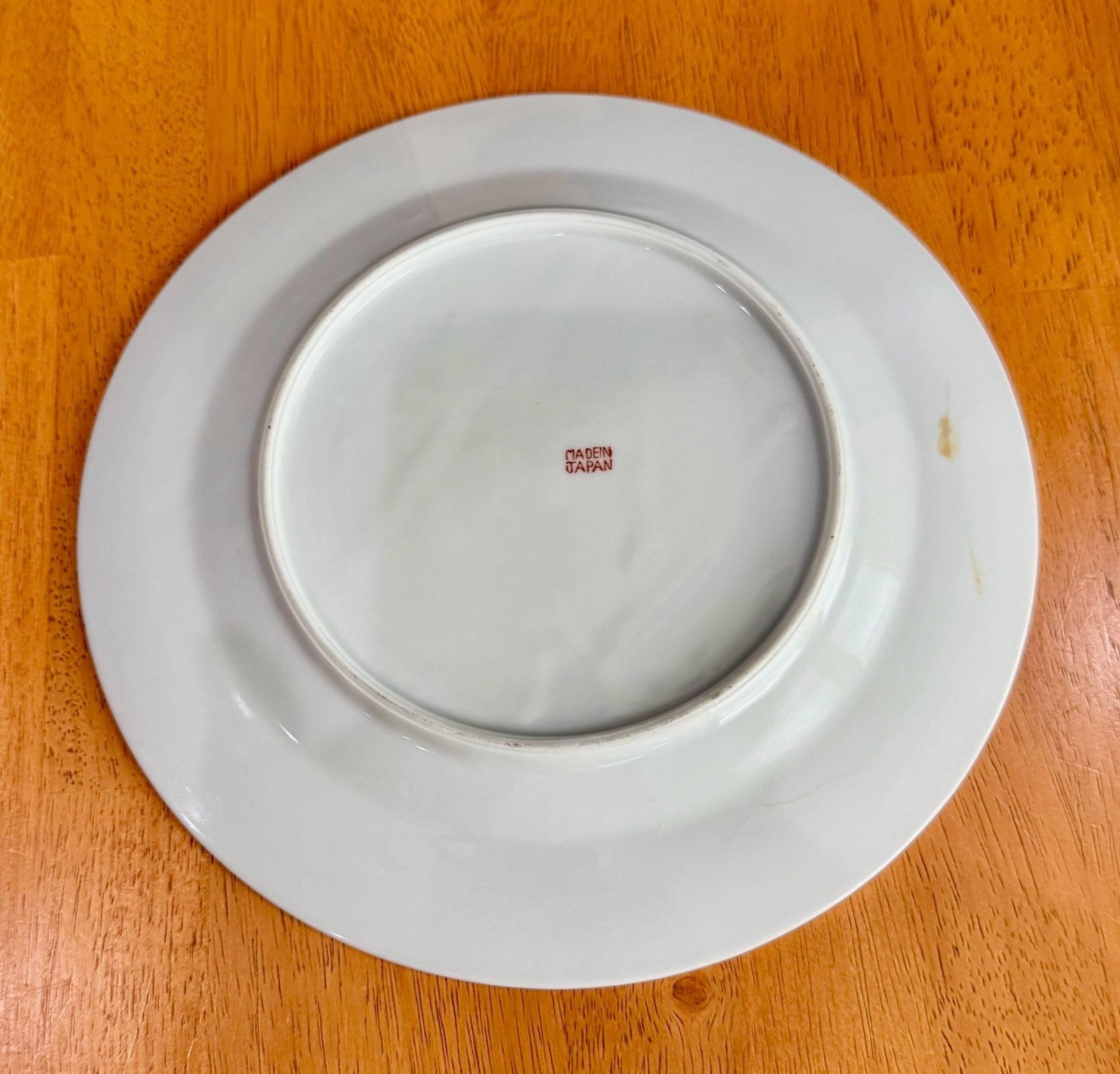 Vintage Moss Rose Fine China Luncheon Dinner Plate Made Japan Gold Rim