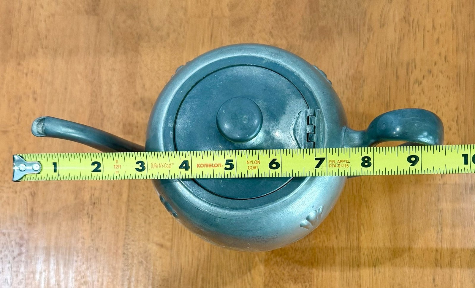 Vintage Royal Solid Pewter Teapot or Coffee Pot with Hinged Lid