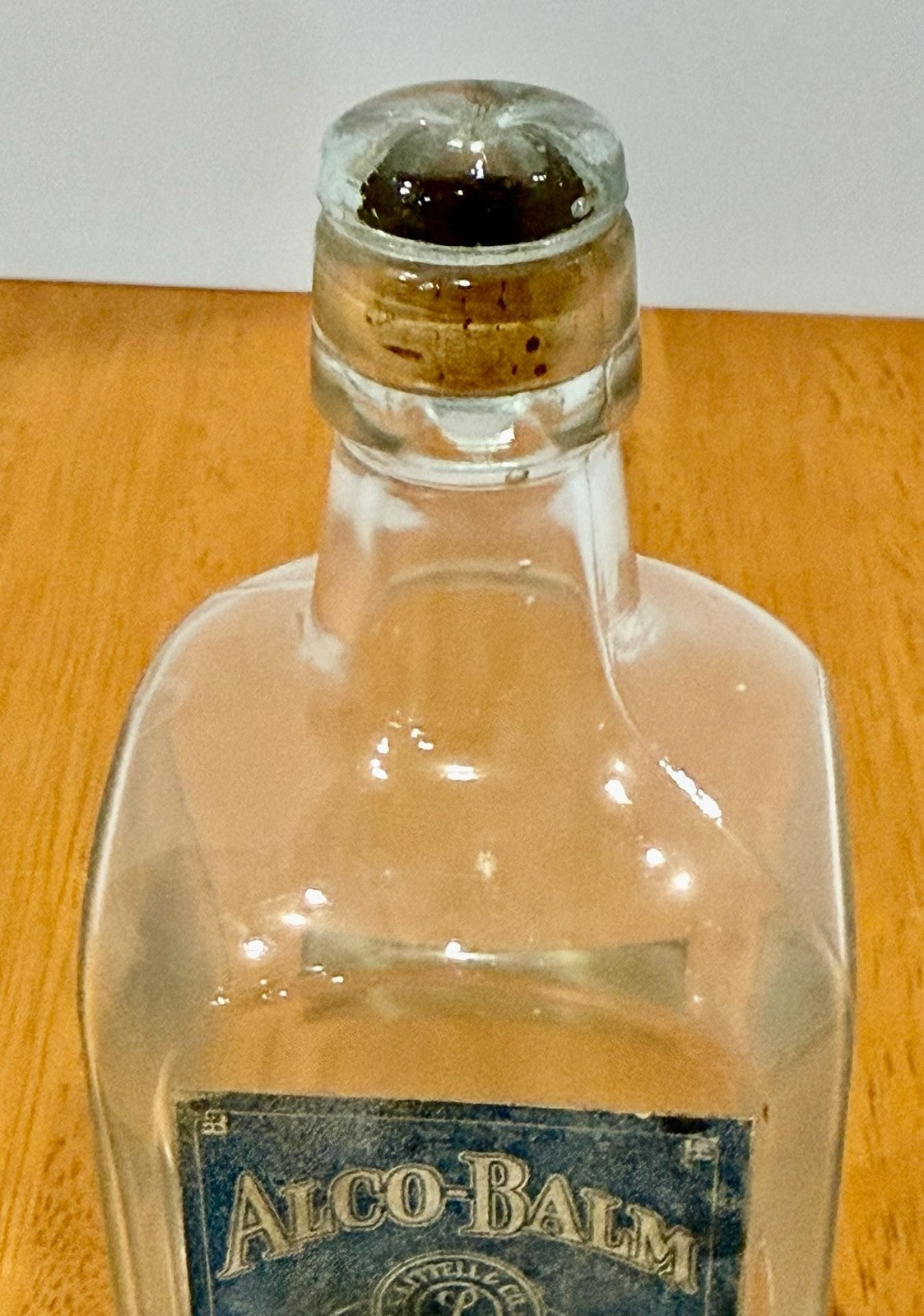 Antique C.S. Littell & Co. Alco-Balm Glass One Pint Bottle Circa 1920s