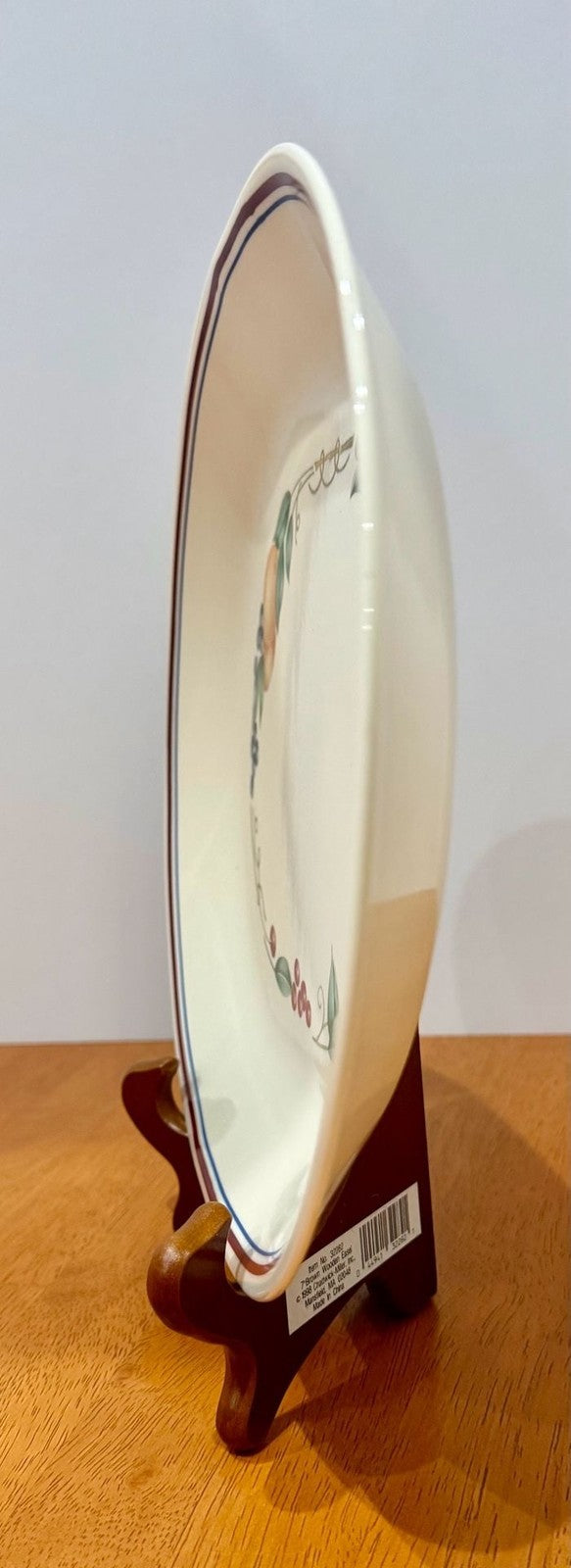 Vintage Corelle Abundance Oval Serving Platter 12.25 Inch Fruit Pattern