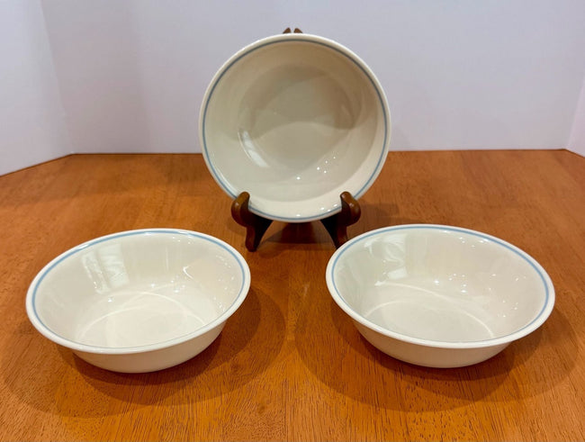 Vintage Corelle First of Spring Blue Lily Cereal Bowls Set of 3