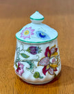 Vintage Minton Haddon Hall Bone China Mustard or Condiment Pot with Lid