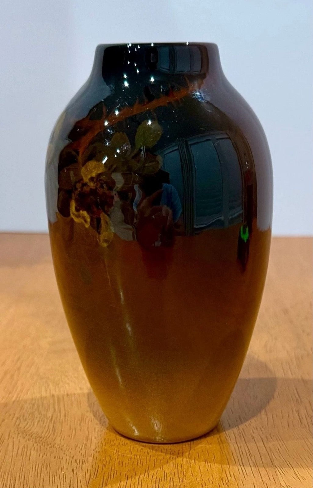 Antique Rookwood Standard Glaze Vase 900 D Caroline F. Bonsall Floral Motif