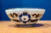 Vintage Tonala Mexico Hand Painted Sandstone Pottery Floral Bowl 5