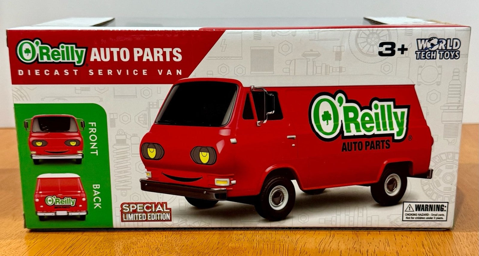 World Tech Toys O'Reilly Auto Parts Diecast Service Van Special Ltd Ed 7870