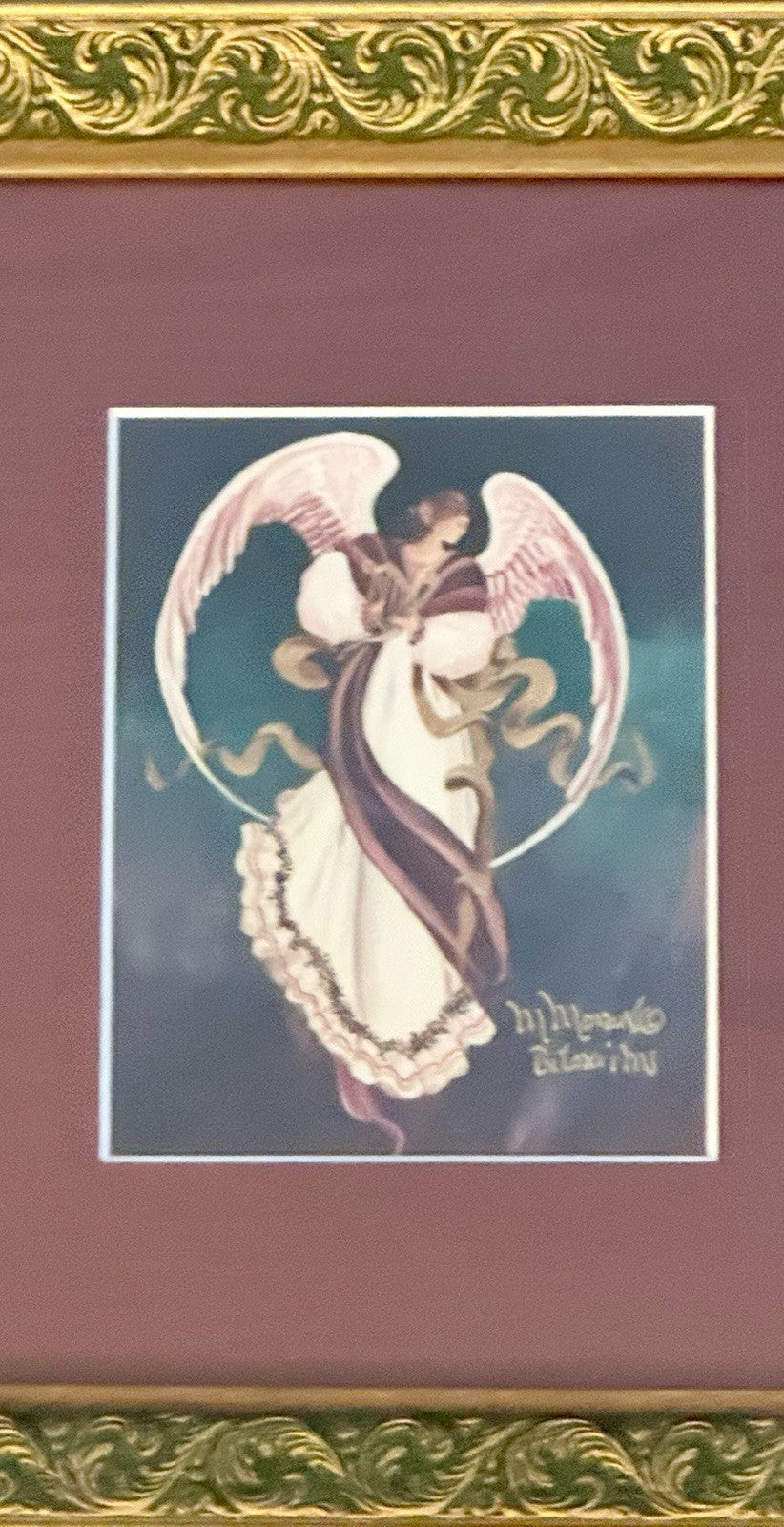 Mary Moran Guardian Angel Series Prints Celestrial Love Hope Faith Guardian RARE