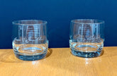 Vintage Set Jack Daniel's Master Distiller Glasses Jesse Gamble Jimmy Bedford