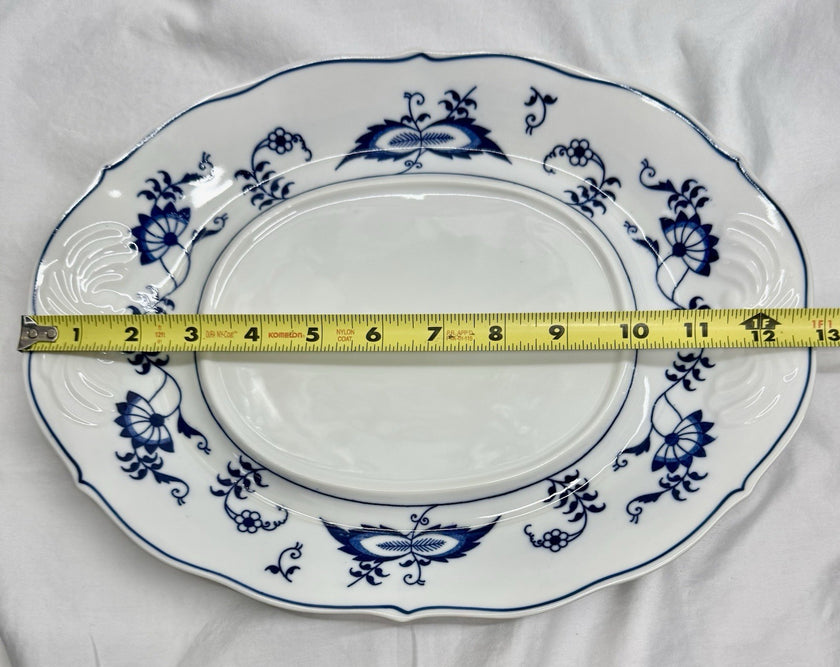 Vintage Blue Danube Oval Soup Tureen with Lid & Underplate Blue Onion Pattern